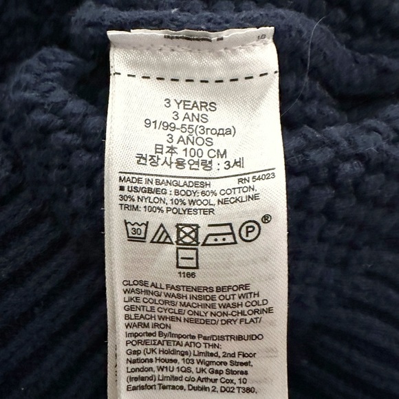 GAP | Toddler Mockneck Cable-Knit Sweater (3T) - Picture 3 of 3